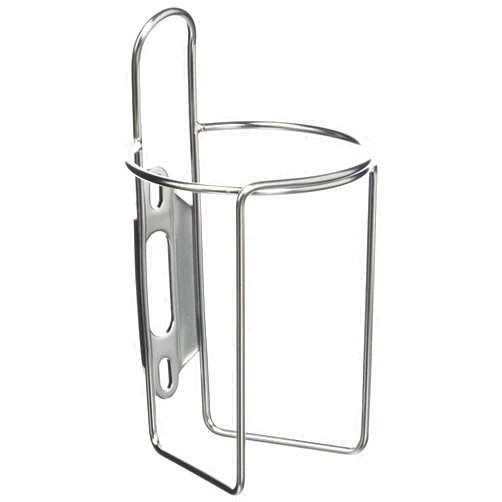 Velo Orange Retro Water Bottle Cage with Tab: Polish Stainless