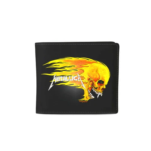 Rocksax ROCK INDUSTRIES EUROPE LIMITED Rocksax Metallica Premium Wallet - Pushead Flame
