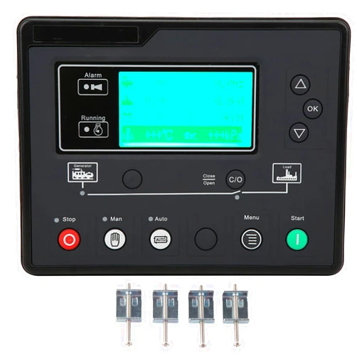 Fafeicy Generator Set Controller Generator Control Panel Control Module Start Stop Automatic Detection HQM6110U 0.5‑70V