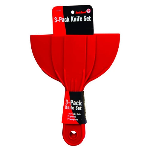 Red Devil 4718 3-Piece Plastic Knife Set, 1-Pack