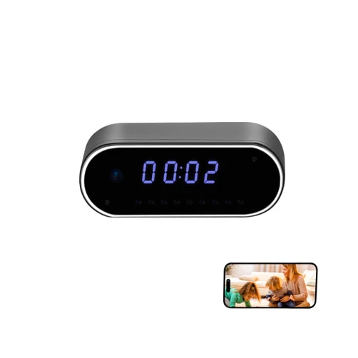 InCliick Hidden Camera, HD 1080P Motion Detection and Night Vision Surveillance Camera for Home Indoor Security WiFi Nanny Clock Camera, Baby Monitor, Pet Camera