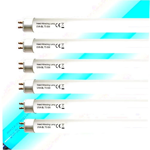 Konideke 6W F6T5/BL Replacement Black Light Bulb, Compatible with Dynatrap DT2000XL,DT3012, 9 Inch Length Light BL, Fluorescent G5 Base 6 Count