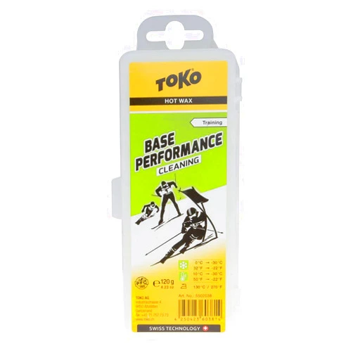TOKO 5502038 Skiing and Snowboarding Hot Wax Solid Wax Base Performance Cleaning 4.2 oz (120 g)