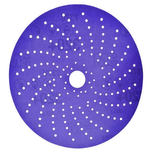 3M Cubitron II Hookit Clean Sanding Abrasive Disc 31484, 6 in, 400+ Grade, High Performance, Long Lasting, Multi-Hole Pattern, E-coat Sanding, Primer Sanding, 50 Discs/Carton