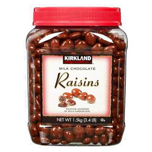 Generic Milk Chocolate Raisins - Kirkland Signature, 3.4 lb