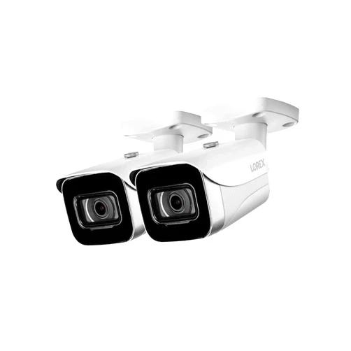 Lorex 4K Ultra HD IP Security Camera (2-pack, White) Bundle (2 items)