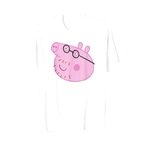 Peppa Pig Happy Daddy Pig Big Face T-Shirt