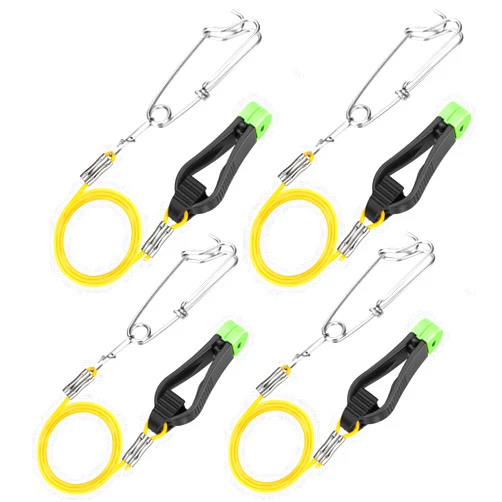 TSV 4PCS Power Grip Line Release Clips, Downrigger Snap Release with 17