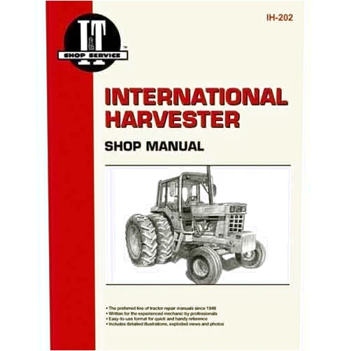 Generic Replacement I&T Shop Manual fits International 544 656 666 686 1466 1468 1486 1566 1586 New