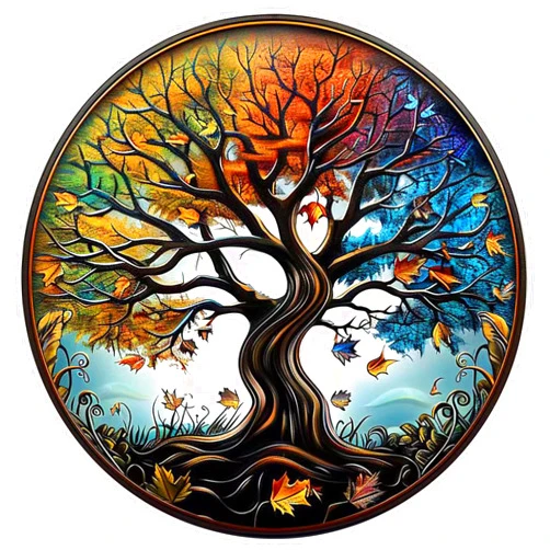 GOSIN Affirmation Sobriety Coin Gift | Tree of Life AA Chip Medallion with Coin Capsule | Sobriety Gifts for Anniversary Month & Year for Men & Women in Recovery (Colour)