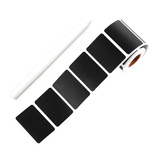 VILLCASE 1set Blackboard Labels Adhesive Labels Impresora De Sticker Removable Blackboard Stickers Removable Stickers Rectangular Chalkboard Labels Stickers for Container 150pcs