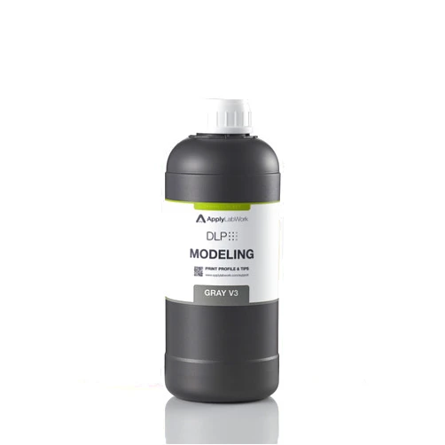 ApplyLabWork DLP Resins for SprintRay 3D Printers Compatible, Excellent Mechanical Properties, High Accuracy, Modeling Gray V3, 1000g