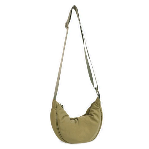 EVGLOW Small Nylon Crescent Crossbody Purses Bag for Women Men Trendy,Travel Sling Bag
