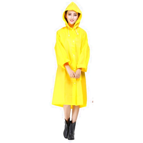 Sister Amy Women's Lightweight Hooded Raincoat Outdoor Cover Long Rainwear