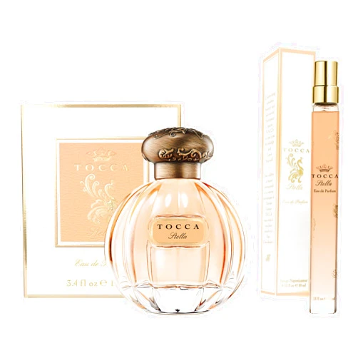 Tocca Stella Perfume Set for Women, 100 ml (3.38 oz) + 10 ml (0.34 oz) - Fresh Floral, Blood Orange, Freesia, Spicy Lily ($172 Value)
