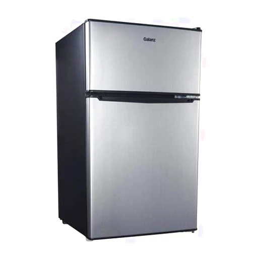 Galanz 3.1 cu ft Compact Refrigerator, Stainless Steel With Reusable Cloth