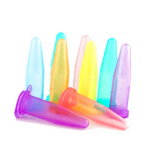 RPI Micro-Centrifuge Tubes, 1.5ml Capacity, Graduated 100µl Markings, Non-Stick, Assorted Colors, 500 per Case