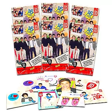 Syco Music One Direction Blind Bag Fan Packs Party Favors Set 6 Pack One Direction Party Supplies Bundle with Collectible Figures,Tattoos,and 1D Stickers Featuring Band Members (One Direction Merch)