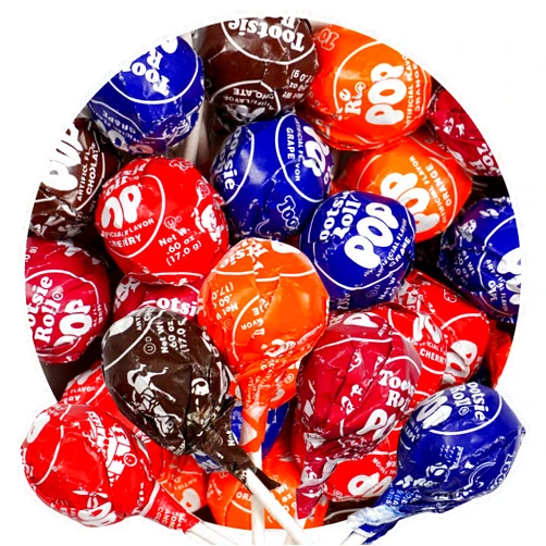 The Hampton Popcorn Company Tootsie Roll Pops with Chocolate Tootsie Roll Center, 1lb Bulk Bag (Approx 22 Count), Original Assorted Fruit Flavors, The Hampton Popcorn & Candy Company