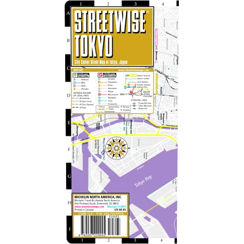 By Michelin (Author) Streetwise Tokyo Map - Laminated City Center Street Map of Tokyo, Japan (Michelin Streetwise Maps)