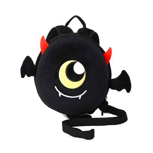 TONG&HIN.Y Toddler Safety Harness Backpack with Leash,Little Kid Anti Lost Leash Backpack Boys Girls,Kids Baby Harenss Backpack(Black)