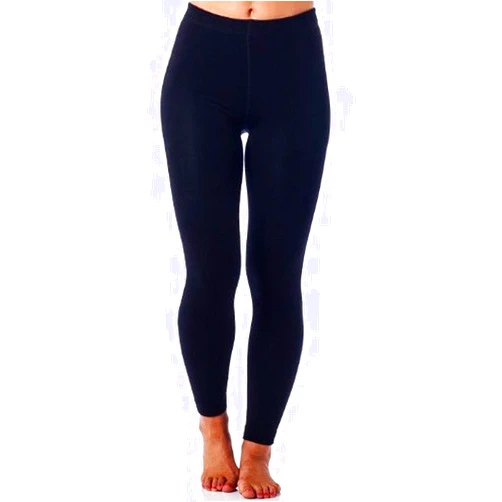Gold Medal Womens warm winter fleece lined leggings-black (Small/Medium)