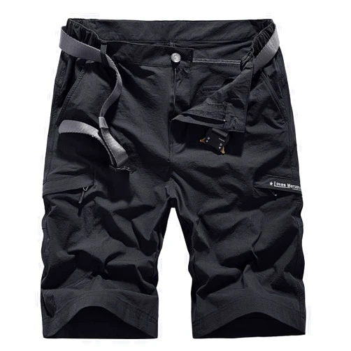 Yameekamulga Quick Dry Cargo Hiking Strectchy Shorts Men's Outdoor Summer Causal Work Multi-Pocket Short (No Belt)