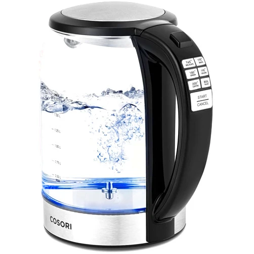 COSORI Electric Kettle Temperature Control with 6 Presets, 60min Keep Warm 1.7L Electric Tea Kettle & Hot Water Boiler, 304 Stainless Steel Filter, Auto-Off & Boil-Dry Protection, BPA Free, Black