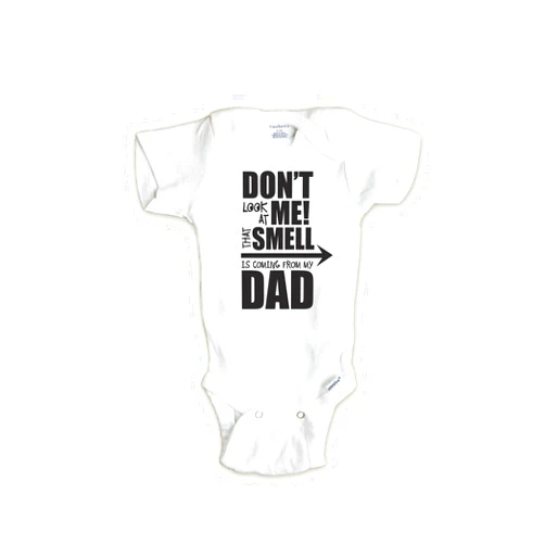 Crazy Daisy Designs Don't Look At Me That smell is Coming From My Dad Onesie, Funny Gift for New Dad