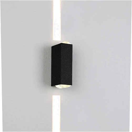 LIPIFAY Outdoor Wall Light, LED Die-cast Aluminium Waterproof Wall Light, Double Head Spotlight, A Beam of Light Illuminates the Wall Light.7X3 Inch,6W,3000K.Suitable for Patio, Aisle, Front and Back Porch.
