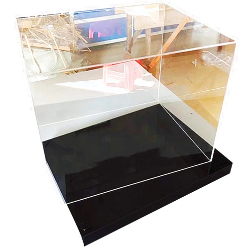 JYMENLING YANJINGYJ Better Display Cases, Acrylic Box, Collectible Display Show Case, Clear Showcase Store Box, Acrylic Display Case with Lid, Integrated Design (Color : Clear, Size : 8x8x8cm)