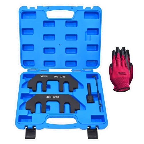 Yuesstloo Camshaft Holding Tool Kit with Tension Tool, Timing Alignment Holder Tool for Ford 3.5L & 3.7L 4V Engines, 3.5 EcoBoost, Replace 303-1248 303-1530 RT11, with Portable Case and Gloves