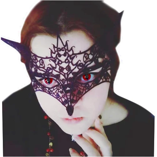 Flowersea998 Halloween Makeup Accessories - Blood Red Cats Gaze - Women Cosplay Colored ACC
