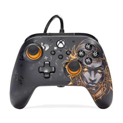 PowerA Advantage Wired Controller for Xbox Series X|S and Windows 10/11 – Fortnite Midas, gamepad, wired video game controller, gaming controller, USB-C, Works with Xbox One, Officially Licensed, Bonus Virtual Item Included.