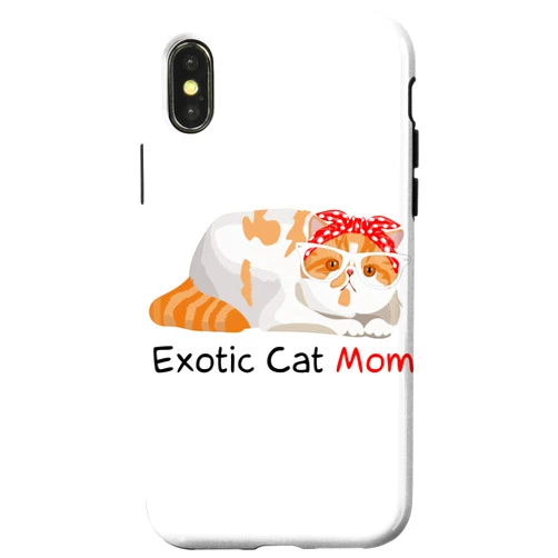 Check out my other Exotic Shorthair Cat T-shirts iPhone X/XS Exotic Shorthair Cat Mom Kitten Case