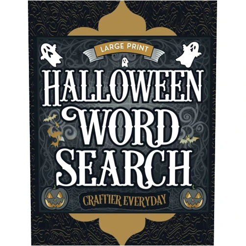 Craftier Everyday,Seneca K. Bailey Halloween Word Search For Adults: | Challenging Spooky Word Games Puzzle Book (Large Print)