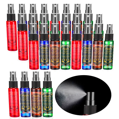 Reallnaive Christmas Toilet Spray 1 oz Mini Holiday Spray Travel Size Pocket Spray Bathroom Deodorizer Toilet Spray Travel Essentials Christmas Stocking Stuffers Gift for Men Women, 4 Scents (24)