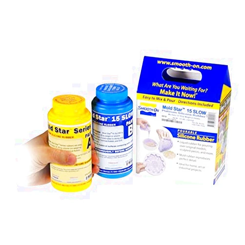Smooth-On, Inc. Mold Star 15 Slow - 1A:1B Mix by Volume Platinum Silicone Rubber - Pint Unit
