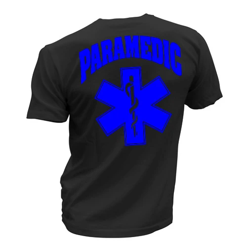 Tim's Tees Houston Paramedic with Star of Life T Shirt