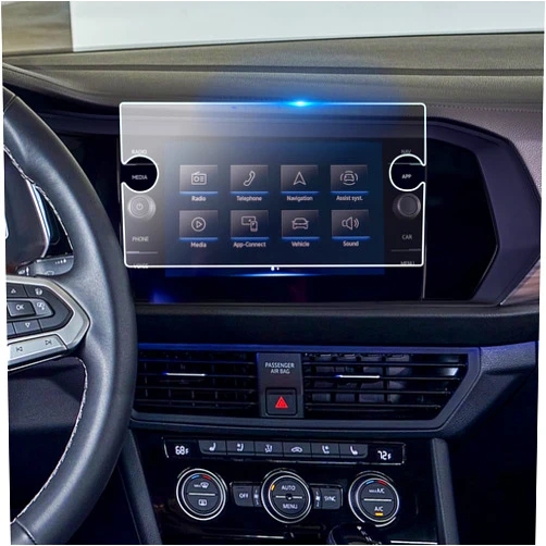 TTCR-II Compatible with Volkswagen Jetta Screen Protector 2019-2024, for VW Jetta Touchscreen Protector 8 Inch, Tempered Glass Protective Film for Jetta Highline and SEL 2019-2024