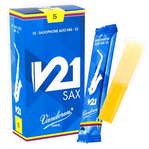 Vandoren SR815 Alto Saxophone V21 Reeds Strength 5; Box of 10