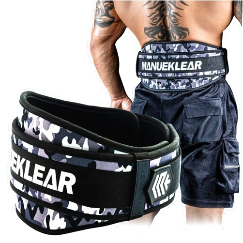 M MANUEKLEAR Weight Lifting Belt, Lifting Belts for Women Men, MANUEKLEAR Weightlifting Belt Quick Locking Back Support for Bodybuilding, Fitness, Powerlifting, Cross Training, Squats, Workout, Exercise