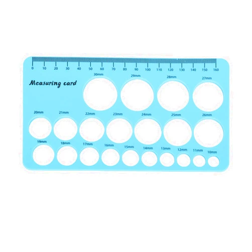 ZJchao Soft Silicone Nipple Ruler for Breast Pump Flange Measurement, Flexible Breast Flange Measuring Tool, Skin Friendly and Comfortable, 1.5m Soft Tape Included (Blue)