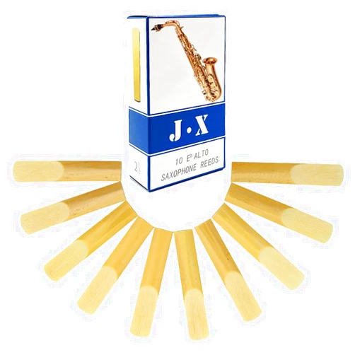 NICAVKIT 10 Pack Alto Saxophone Reeds 2.0/2.5/3.0, Alto Sax Reeds Strength 2.5 with Storage Box, Traditional Reeds for Alto Saxophone