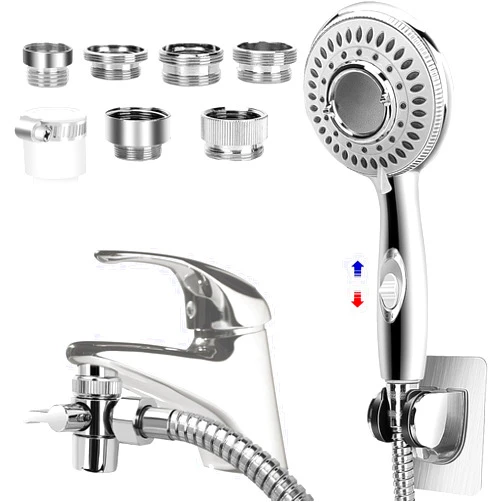 JIEYUMJ Shower Head Sink - Faucet Bathtub, Hose Sprayer Attachment with 5 Adapters, 79