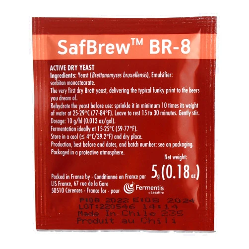 Fermentis SafBrew BR-8 Yeast, Dry Brett For Flavorful “Funkier” Beers
