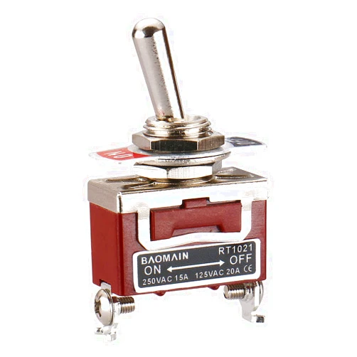 Baomain Toggle Switch SPST ON-Off 2 Position 250VAC 15A 125VAC 20A 1/2
