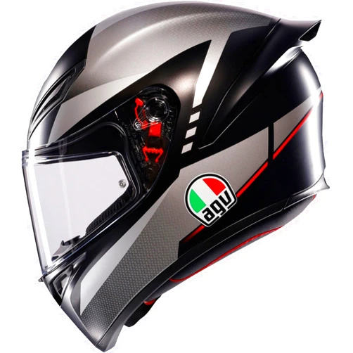 AGV K1 S Lap Motorcycle Helmet Matte Black/Gray/Red XXL