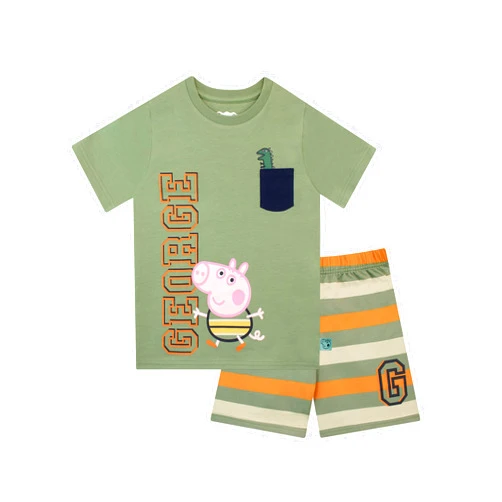Peppa Pig Boys George Pig T-Shirt and Shorts Set