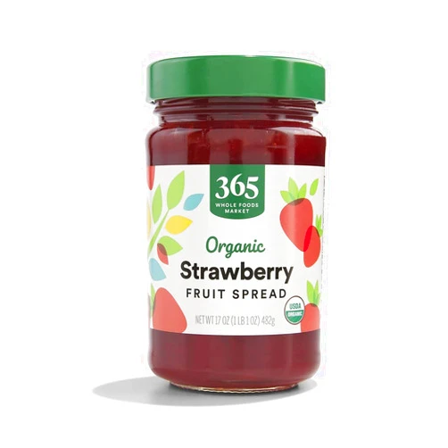 365 by Whole Foods Market, Organic Strawberry Fruit Spread, 17 Ounce, Red